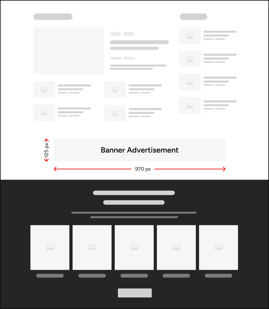 Advertise: Image of Ad Banner Homepage