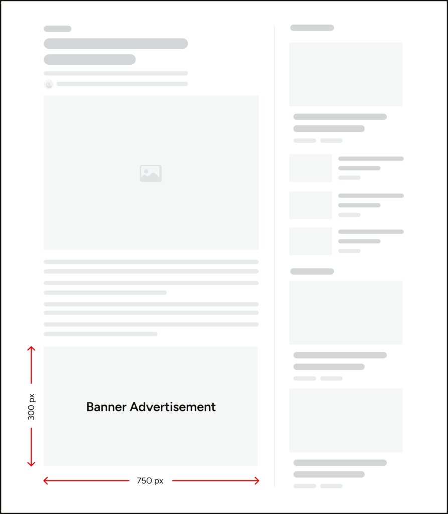 Advertise: Image of Ad Banner Single Post Page