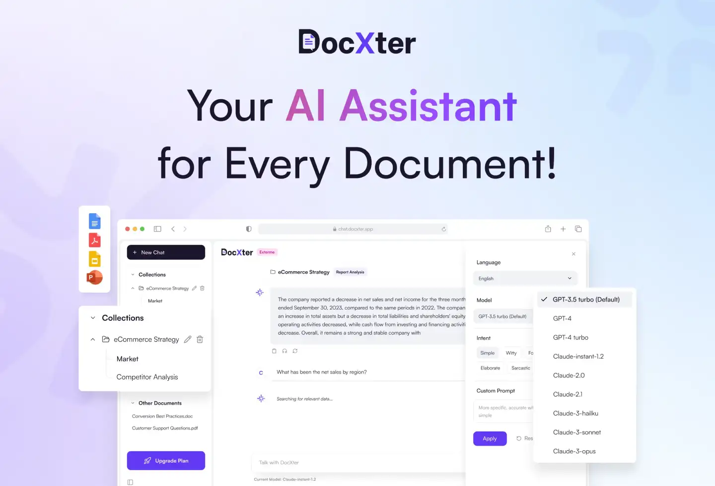 Image: DocXter AI, Document Intelligence Platform