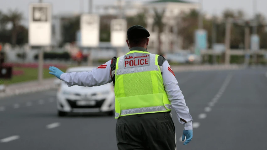 Image: Traffic Police Officer, with the New Traffic Law in Dubai
