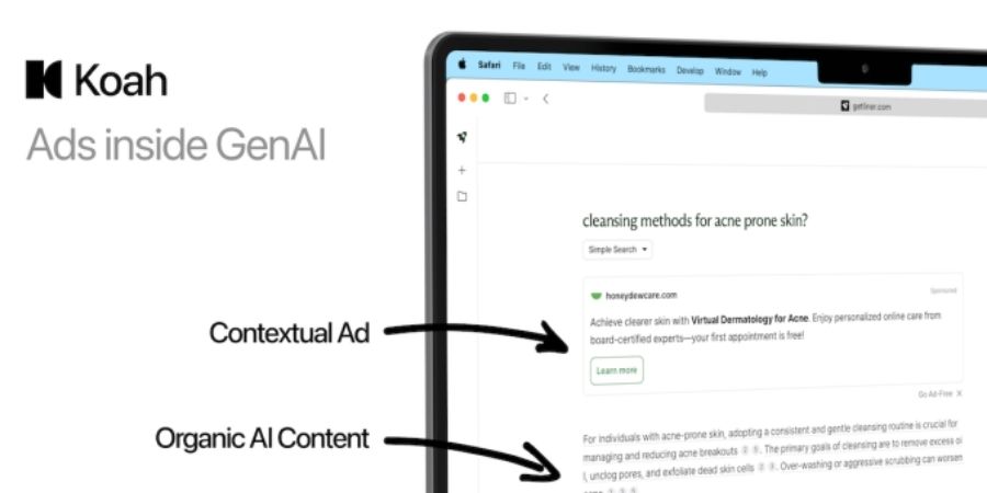 Koah Introduces In-Chat Advertising to Make AI Apps Sustainable