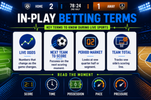 In-play betting terms infographic